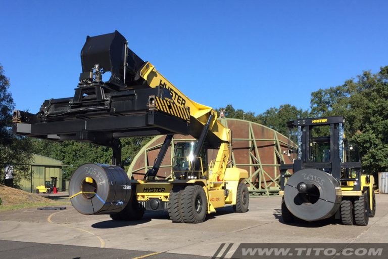 Reachstackers & big forklifts | Tito Lifttrucks | Steel coil handling ...